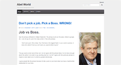 Desktop Screenshot of abelworld.com